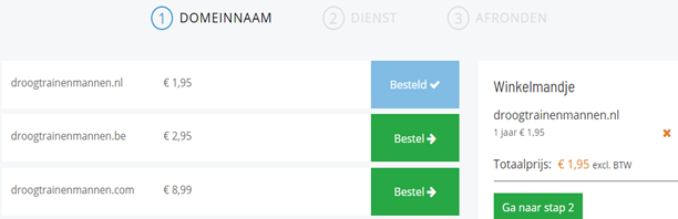 extensies domeinnaam